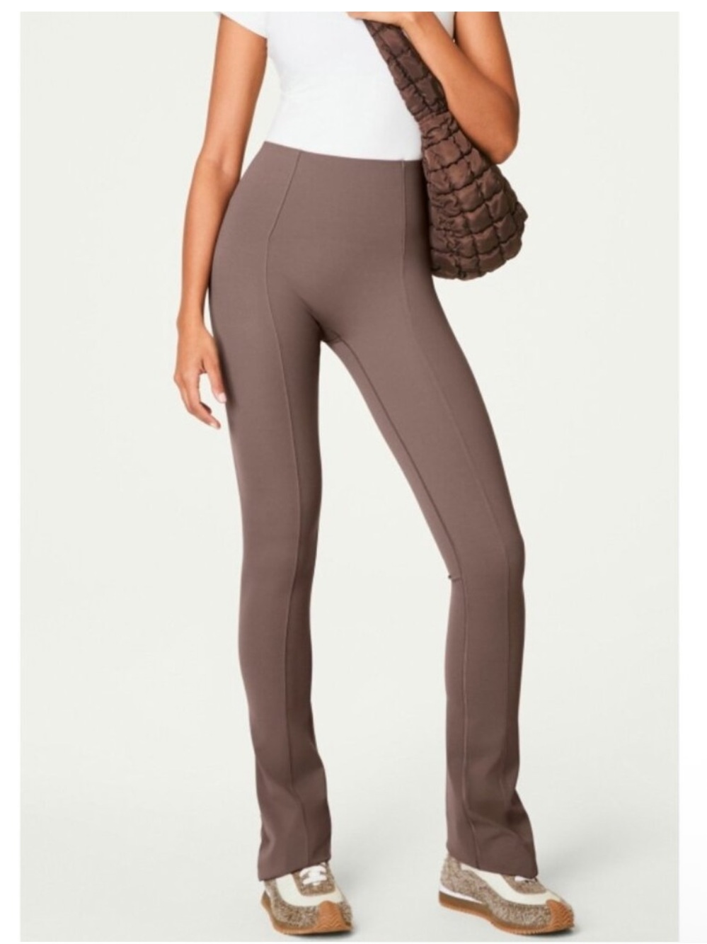 Spanx BB Smooth Front Micro Flare Pants in Smoke Size M NWT